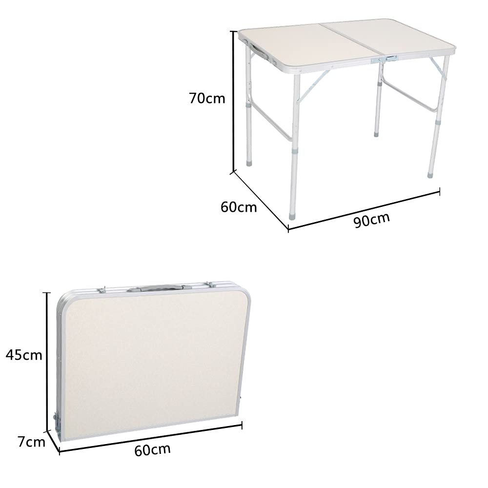 3FT Aluminum Folding Table with Carrying Handle U1172