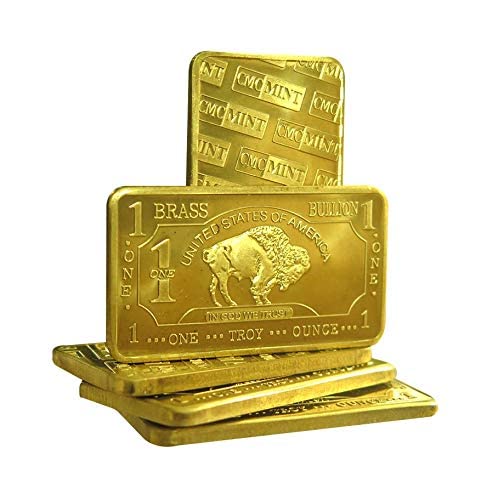 1 oz .999 Fine Brass Bullion Bar Ingot S306573