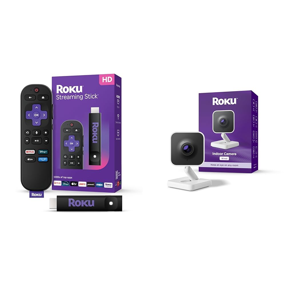 HD Streaming Device with Voice Remote & 1080p HD Security Camera with Night Vision K245640