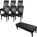 Waterproof PU Leather Dining Chair Covers Set of 6 X14158
