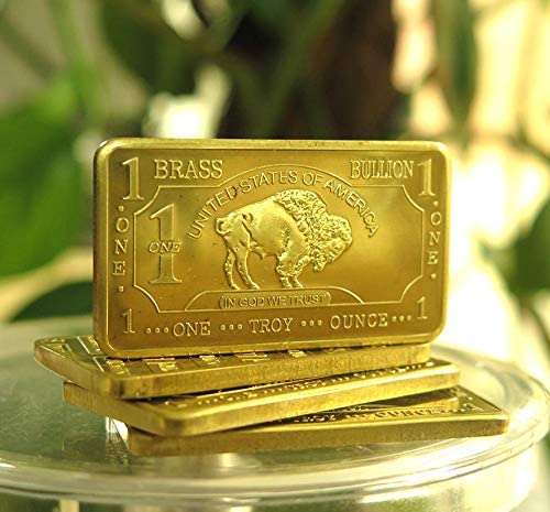 1 oz .999 Fine Brass Bullion Bar Ingot S306573