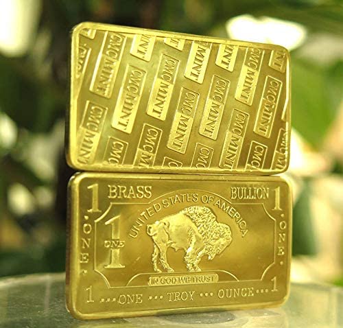 1 oz .999 Fine Brass Bullion Bar Ingot S306573