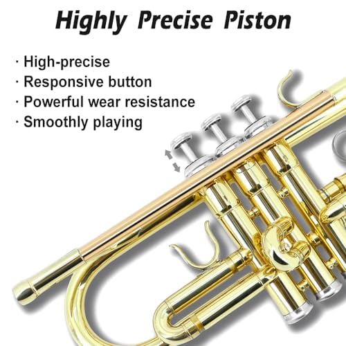 Bb Standard Trumpet Set with Hard Case, 7C Mouthpiece P526477