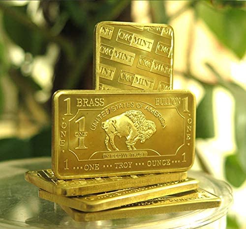 1 oz .999 Fine Brass Bullion Bar Ingot S306573