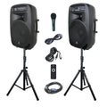 15-Inch 2000 Watt 2-Way Powered PA Speaker System W556552