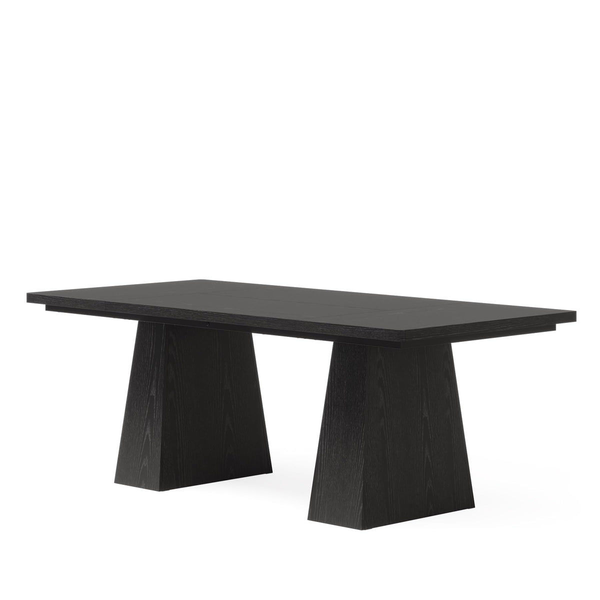 63-Inch Black Executive Desk with Double Pedestal G228419