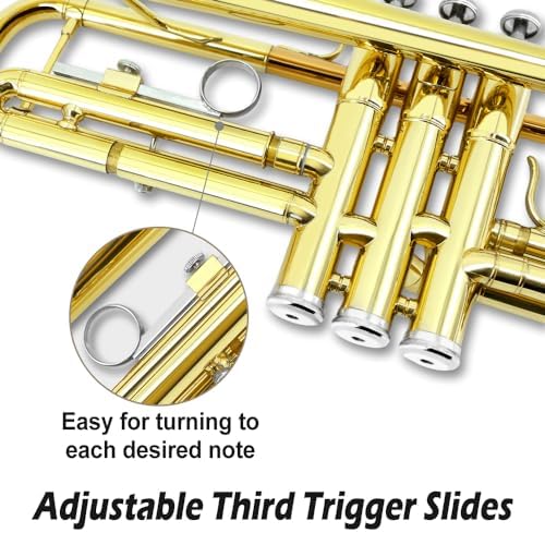 Bb Standard Trumpet Set with Hard Case, 7C Mouthpiece P526477