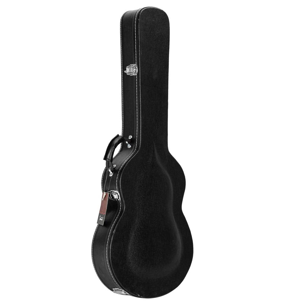 42-Inch Wooden Hard-Shell Electric Guitar Case with Lock Latch Padding C1161