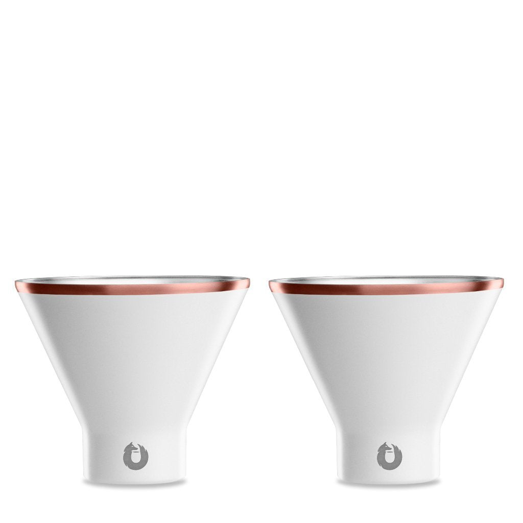 Vacuum Insulated Stainless Steel Martini Glass Set of 2, 8 oz E8509