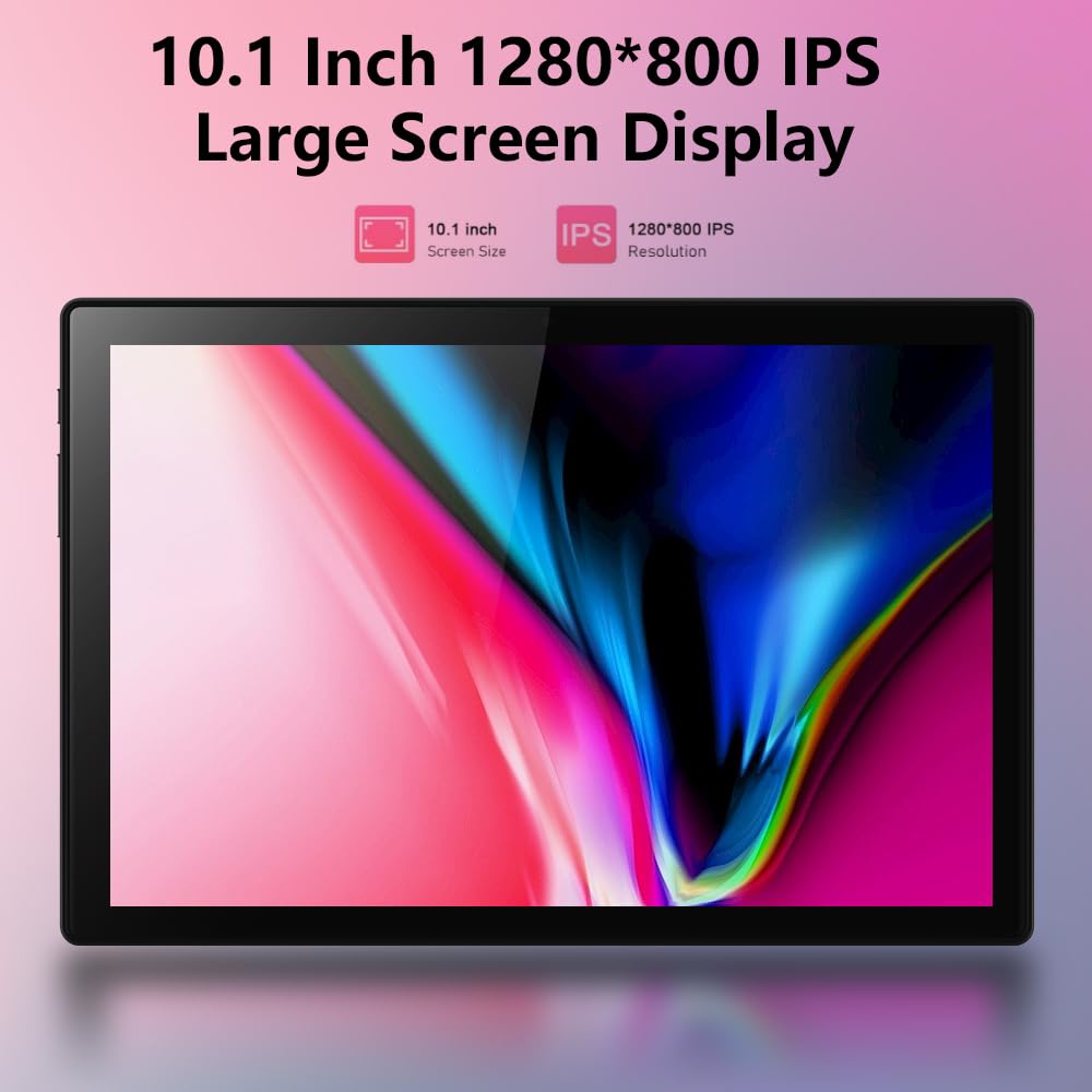 10.1 Inch Android 13 Tablet with SIM Card Slot, 12GB+512GB, Pink A644