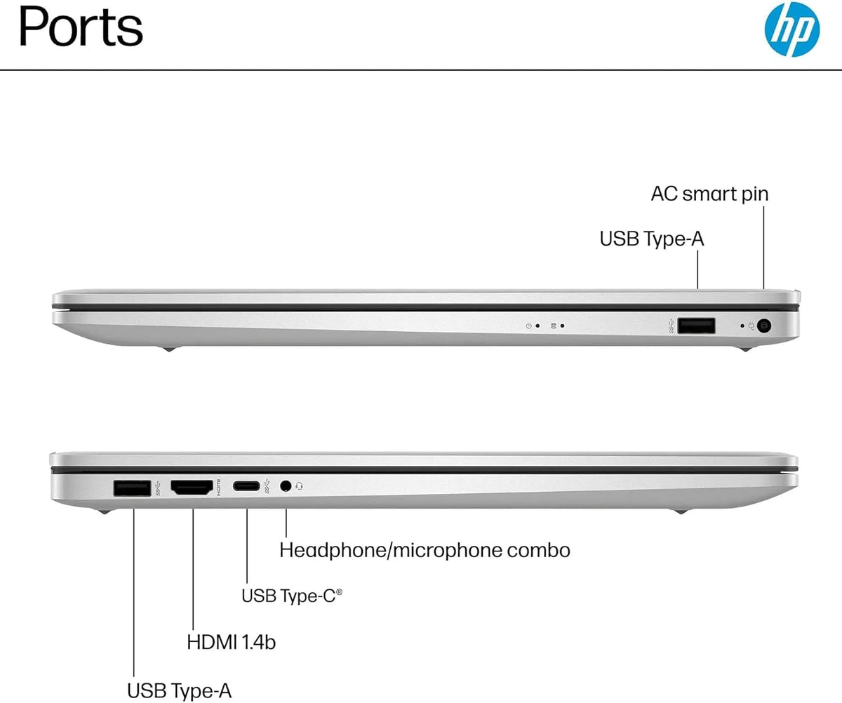 17.3" FHD Laptop Computer, 32GB RAM 1.5TB Storage, 6-Cores AMD Ryzen 5, Windows 11, Silver P773154