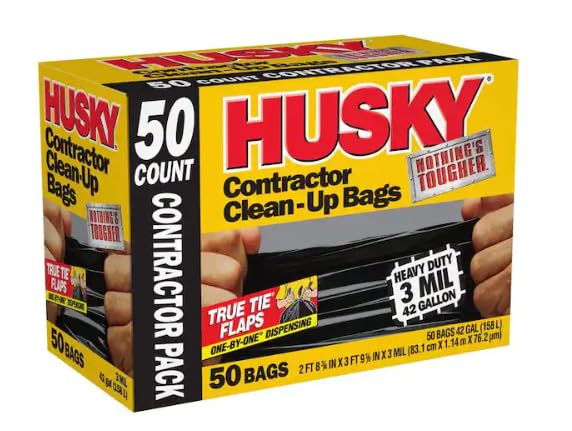 42 Gal. Heavy-Duty Contractor Clean-Up Bags 50-Count E698180