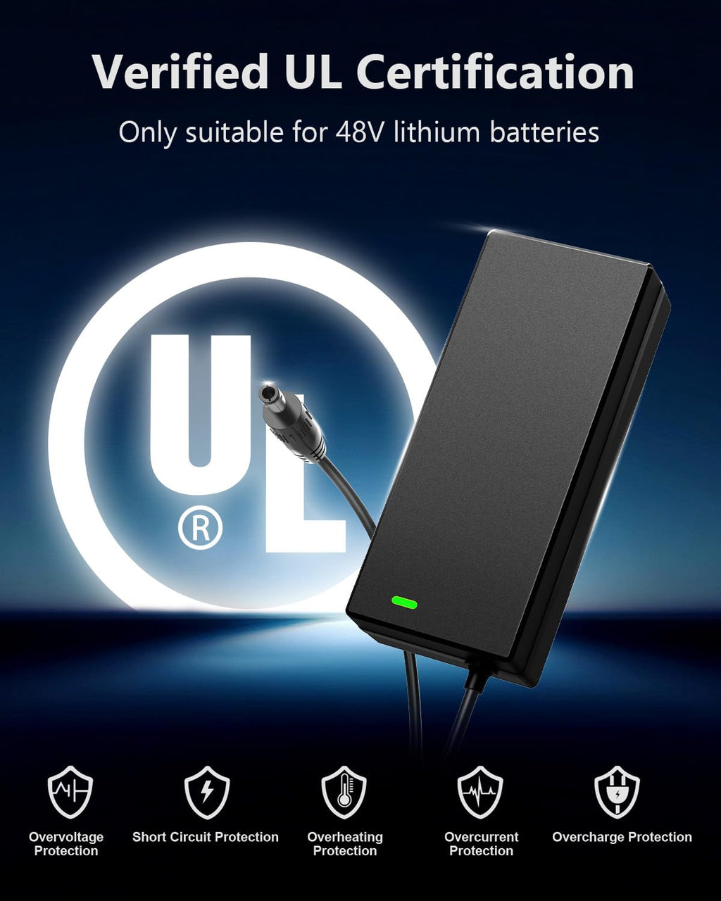 54.6V 2A Lithium Battery Charger V92732