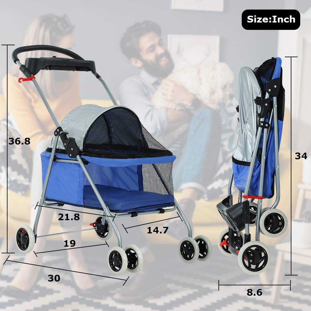 Foldable Pet Stroller D757