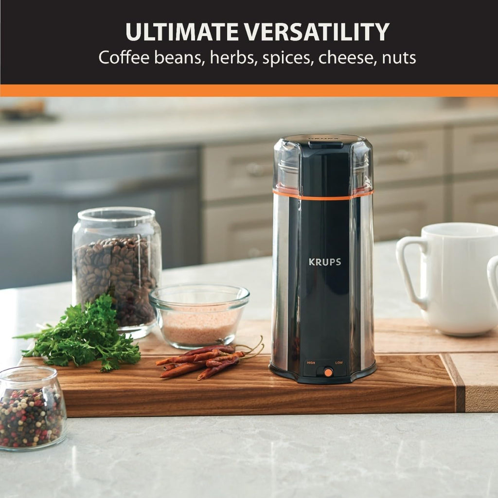 Silver 12 Cups Plastic and Stainless Steel Coffee Grinder O37167