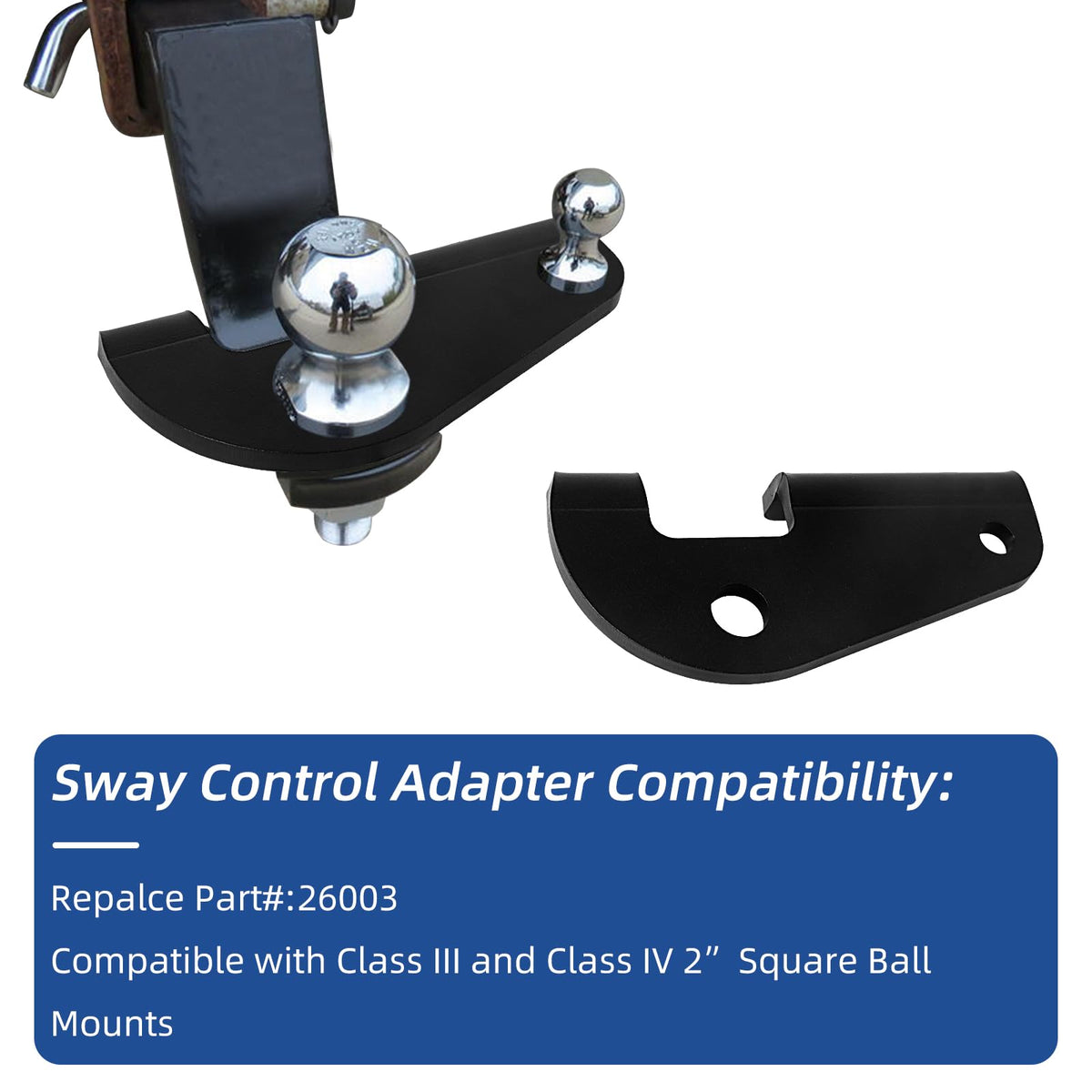 Anti Sway Trailer Hitch Ball Mount Adapter X6110