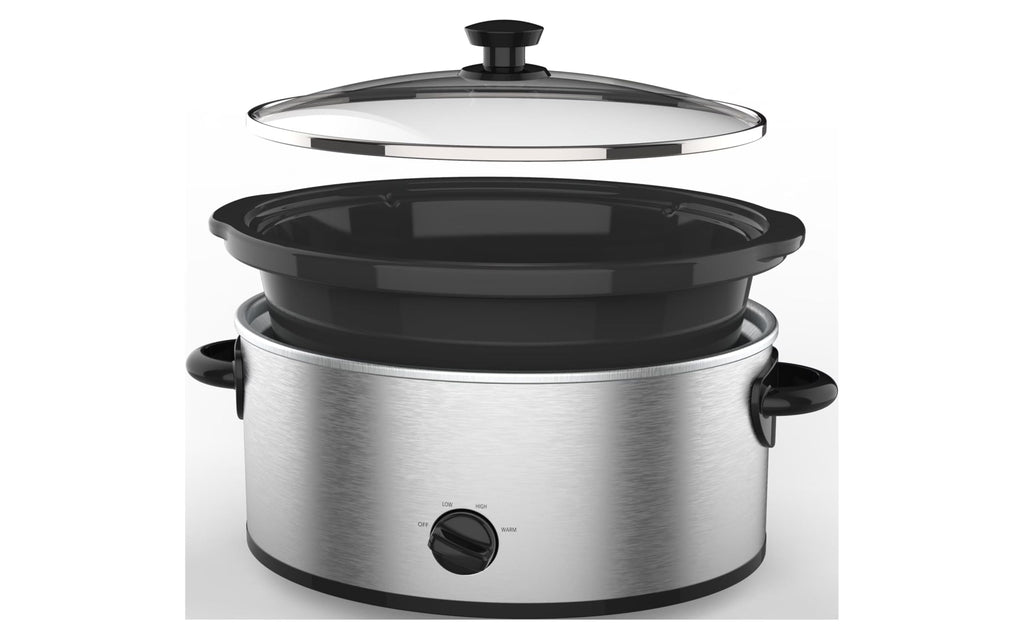 6 Quart Stainless Steel Slow Cooker L1320
