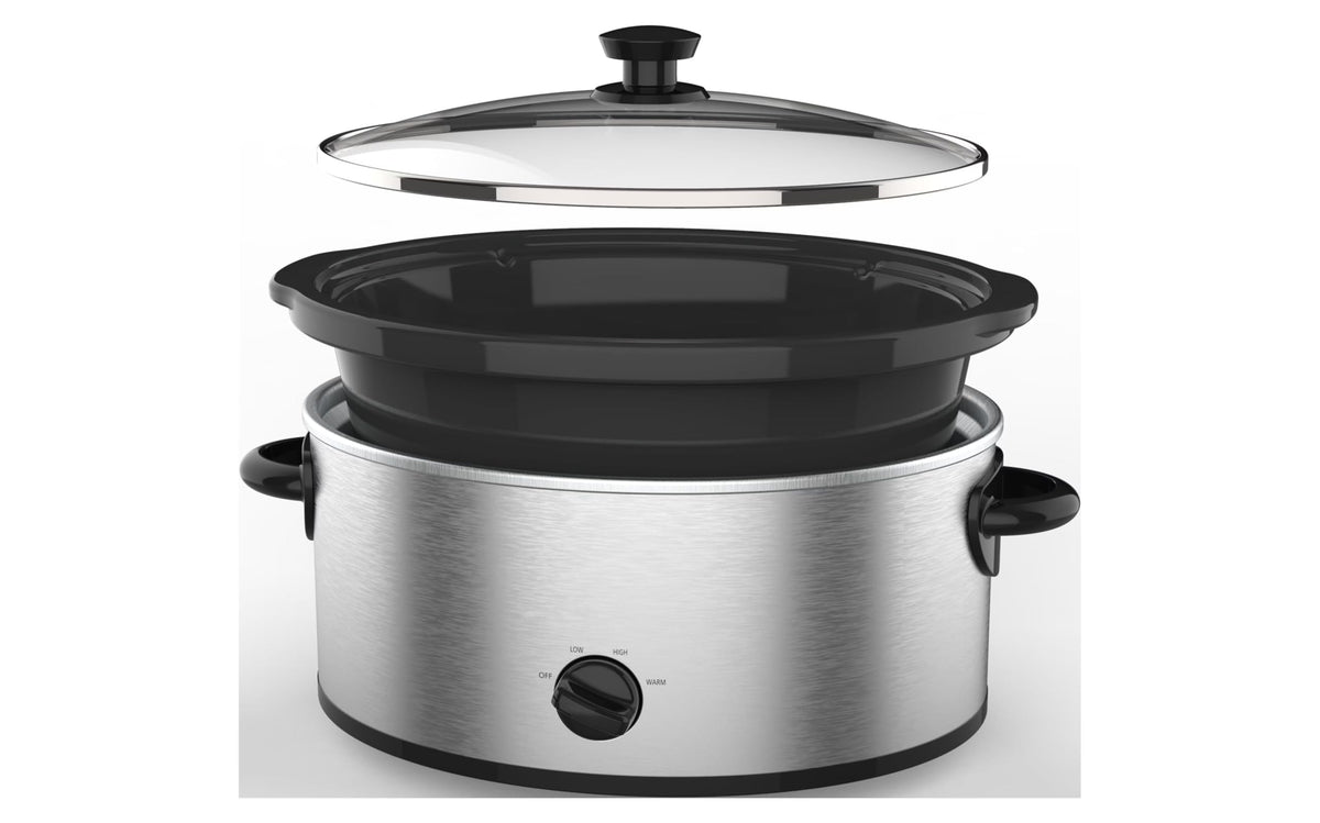 6 Quart Stainless Steel Slow Cooker L1320