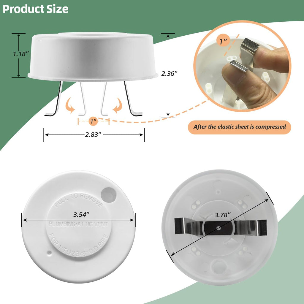 2 Pcs RV Roof Vent Cap U5633