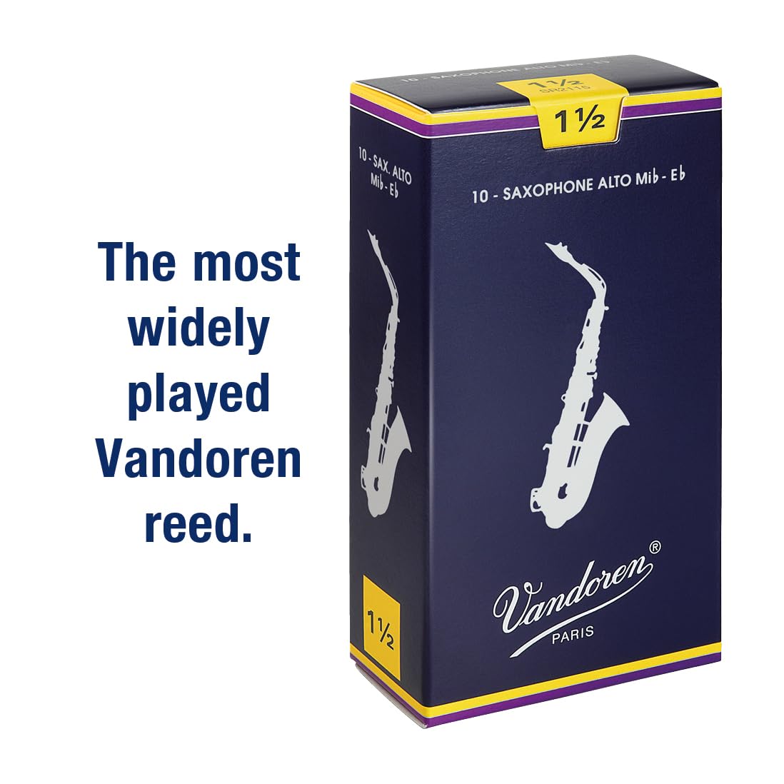 Alto Sax Traditional Reeds Strength 1.5 Box of 10 A460854