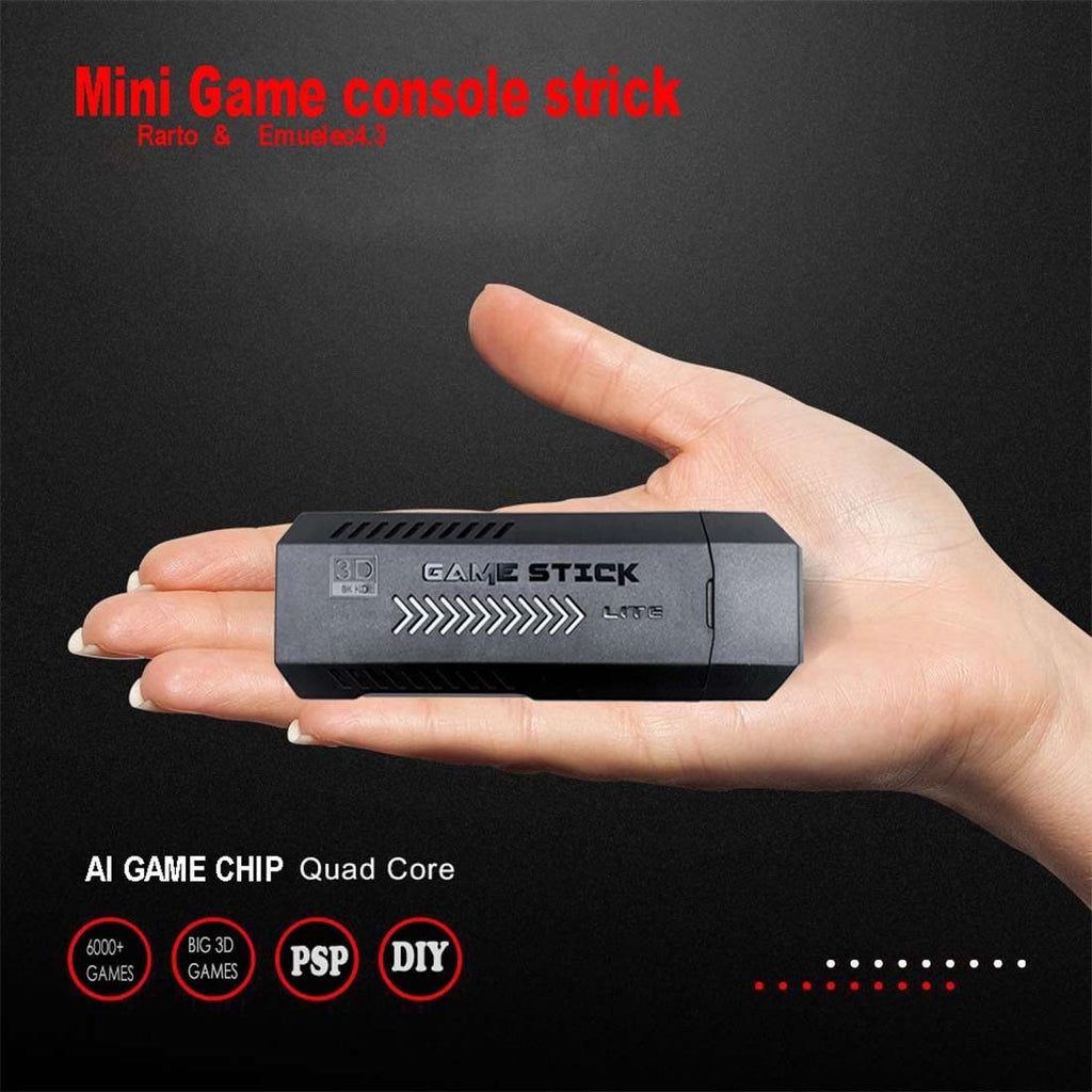 4K HD Retro Game Console with 2 Wireless Controllers, 64GB T260