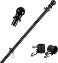 Black 5ft Tangle Free Metal Flag Pole B55696