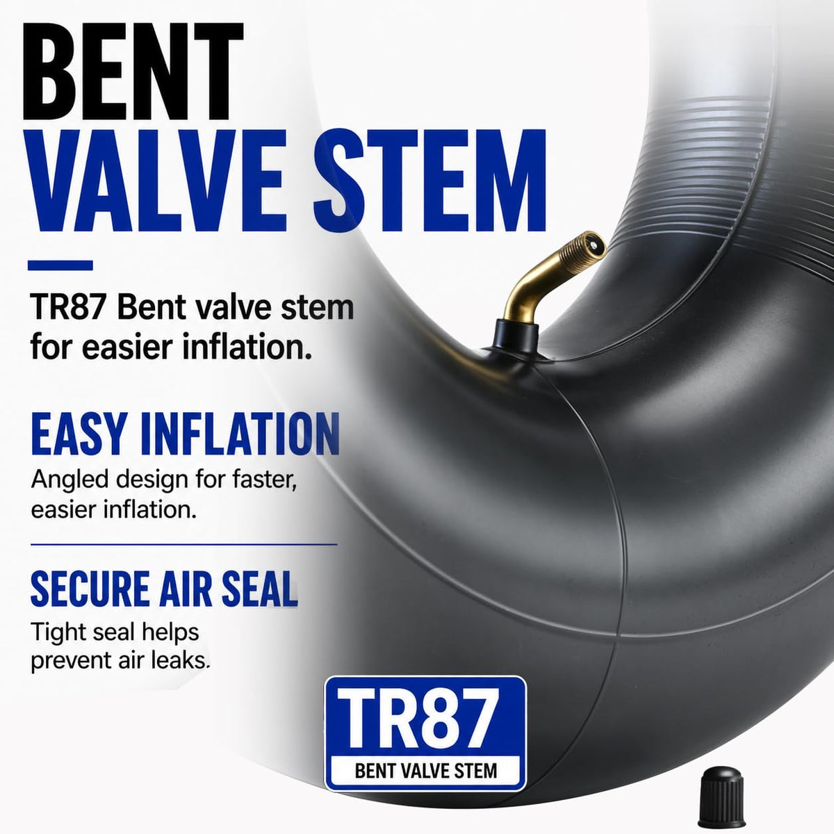 15x6.00-6 Inner Tubes 2-Pack TR-87 Bent Valve Stem I3081