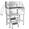 Stainless Steel Dog Grooming Tub with Stairs A779