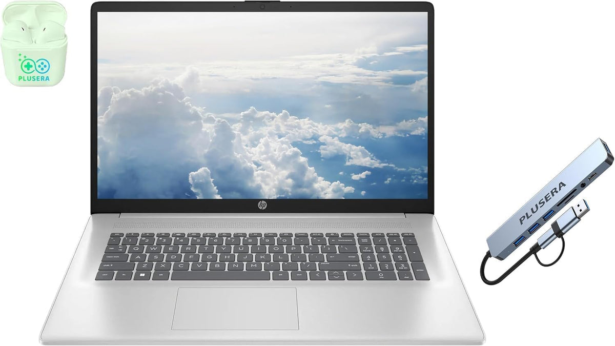 17.3" FHD Laptop Computer, 32GB RAM 1.5TB Storage, 6-Cores AMD Ryzen 5, Windows 11, Silver P773154