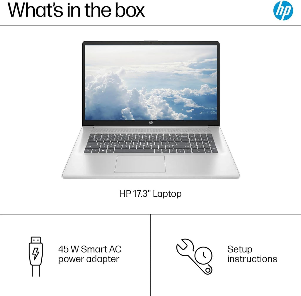 17.3" FHD Laptop Computer, 32GB RAM 1.5TB Storage, 6-Cores AMD Ryzen 5, Windows 11, Silver P773154
