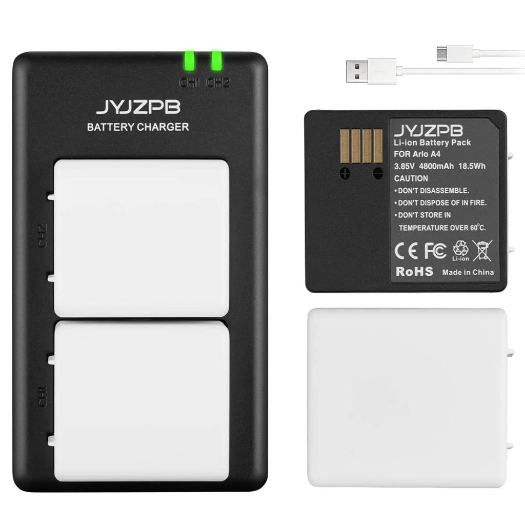 2 Pack 4800mAh Batteries with Dual Battery Charger S33808