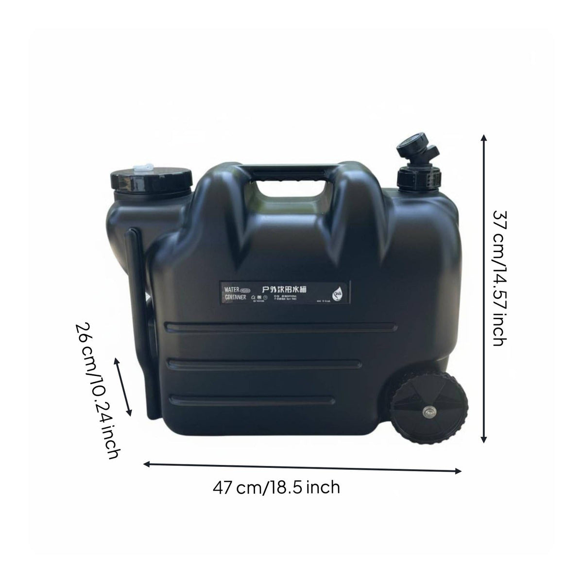 Portable Water Jug with Wheels and Built-In Tap K326495