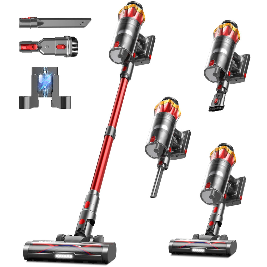 Cordless Stick Vacuum Cleaner 650W 55KPa Red N632164