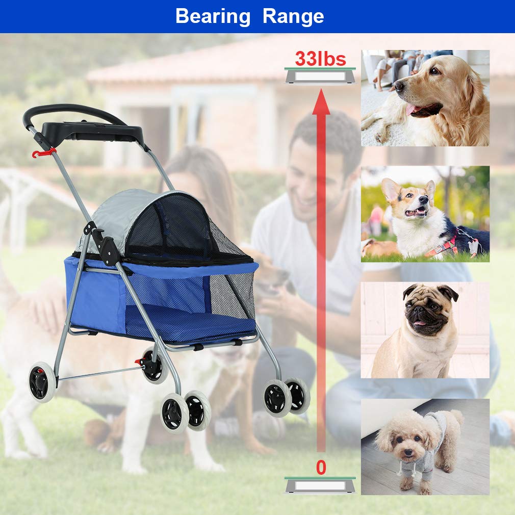 Foldable Pet Stroller D757