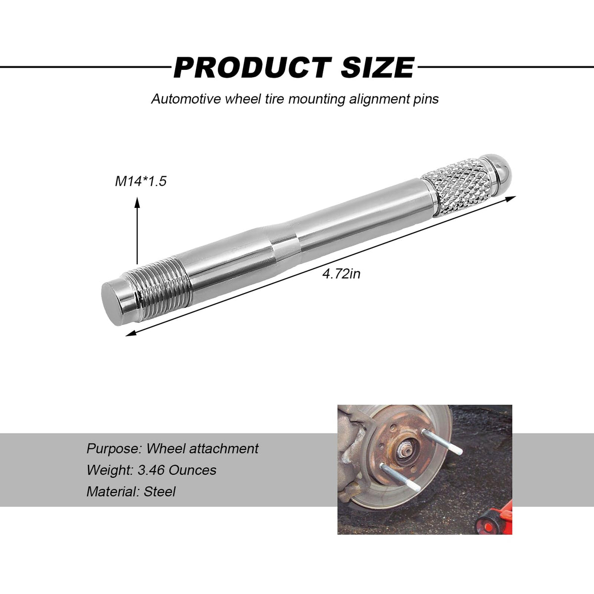 M14×1.5 Stainless Steel Wheel Alignment Pin M128