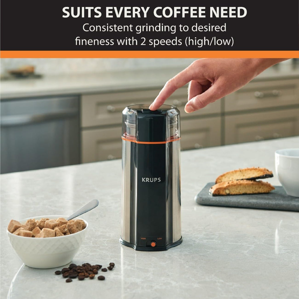 Silver 12 Cups Plastic and Stainless Steel Coffee Grinder O37167