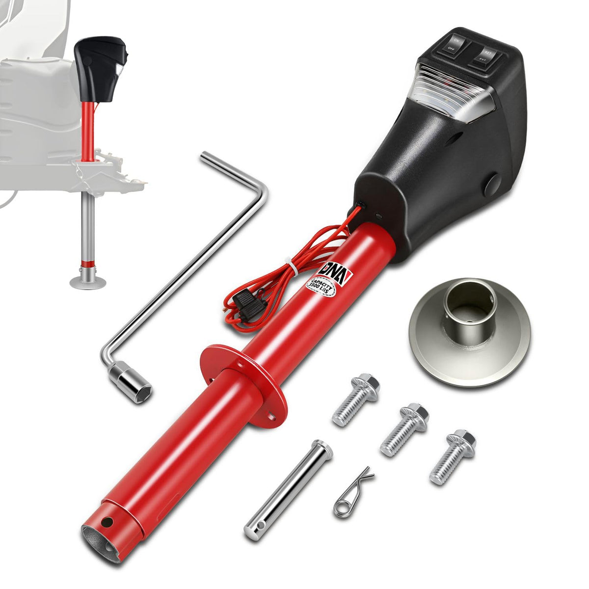 3500lbs 12V Electric Trailer Jack V482