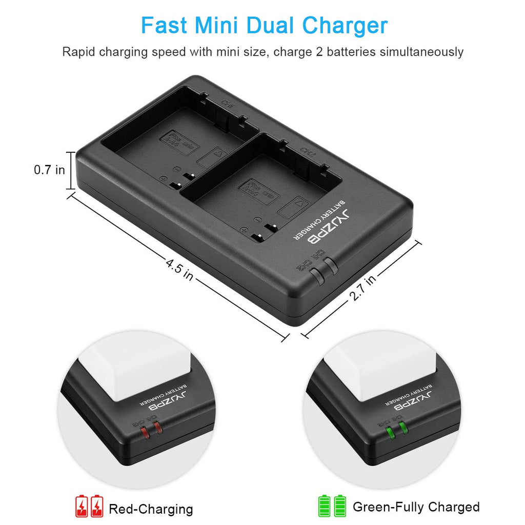 2 Pack 4800mAh Batteries with Dual Battery Charger S33808