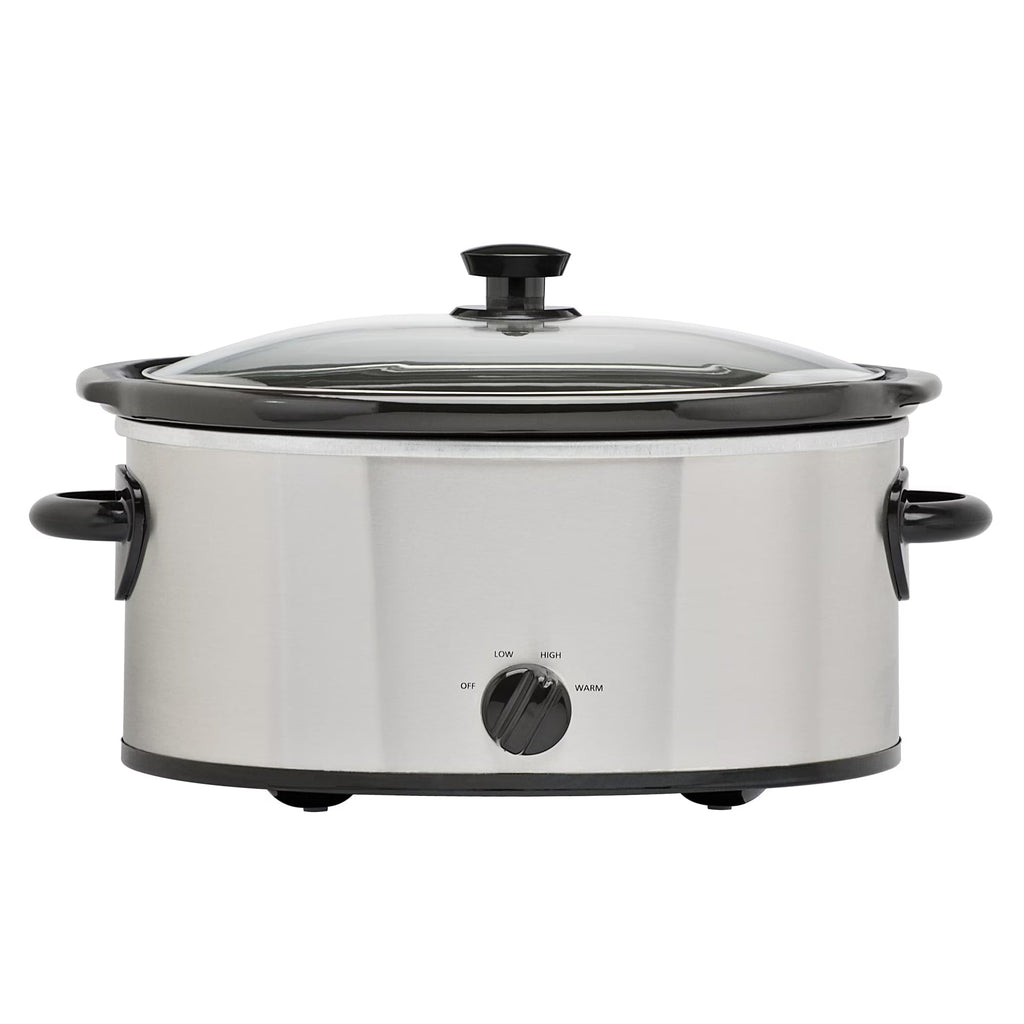 6 Quart Stainless Steel Slow Cooker L1320