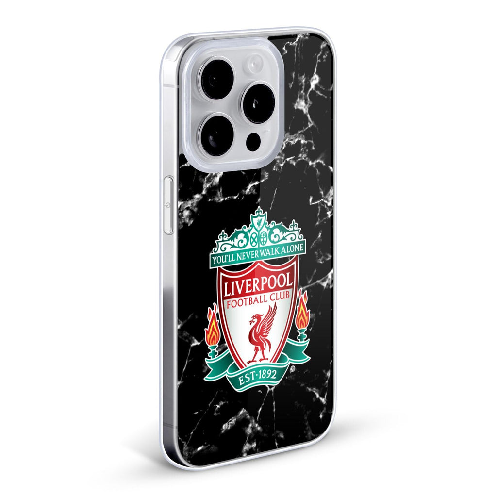 Black Crest Marble Gel Case Compatible with Apple iPhone 12 Mini V4666