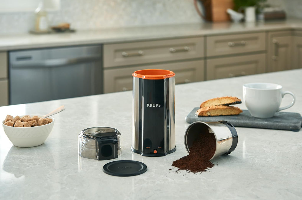 Silver 12 Cups Plastic and Stainless Steel Coffee Grinder O37167