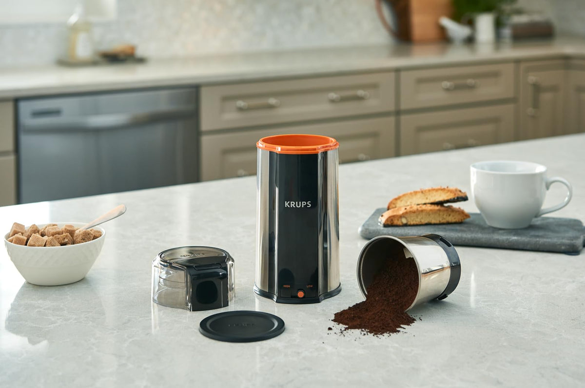 Silver 12 Cups Plastic and Stainless Steel Coffee Grinder O37167