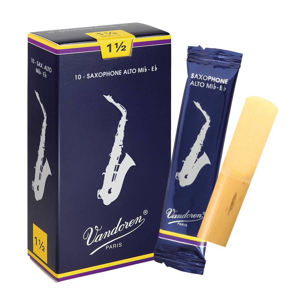Alto Sax Traditional Reeds Strength 1.5 Box of 10 A460854
