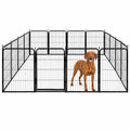 32'' 16 Panels Metal Heavy Duty Dog Playpen Q894299