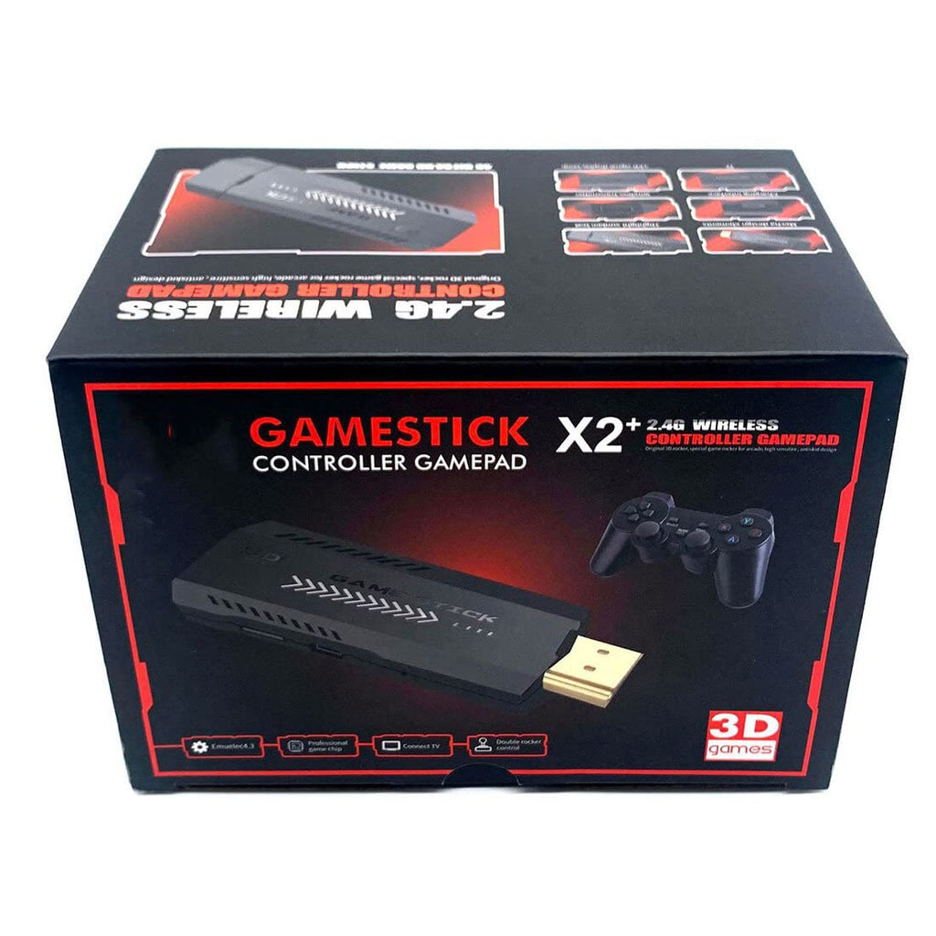 4K HD Retro Game Console with 2 Wireless Controllers, 64GB T260