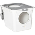 Covered Cat Litter Box with Scoop, White R838493