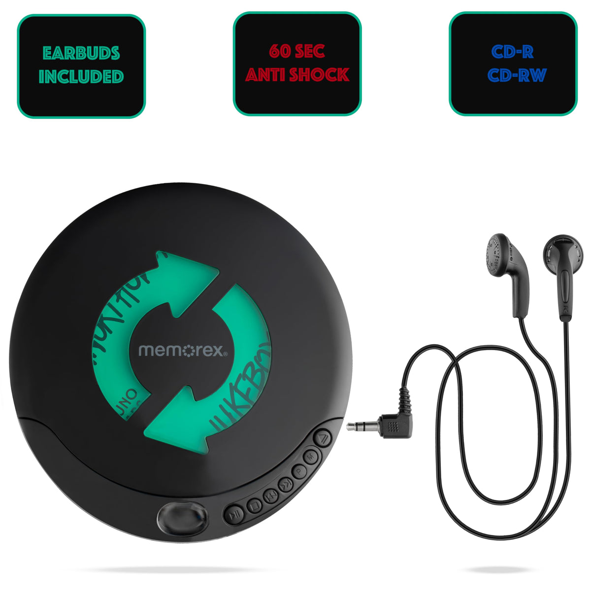 Portable CD Player with Anti-Shock Technology H15364