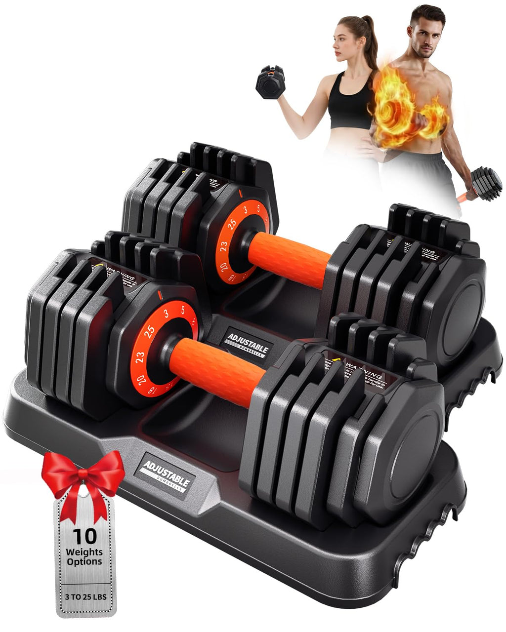 Adjustable Dumbbell Set 25lb/50lb P166073