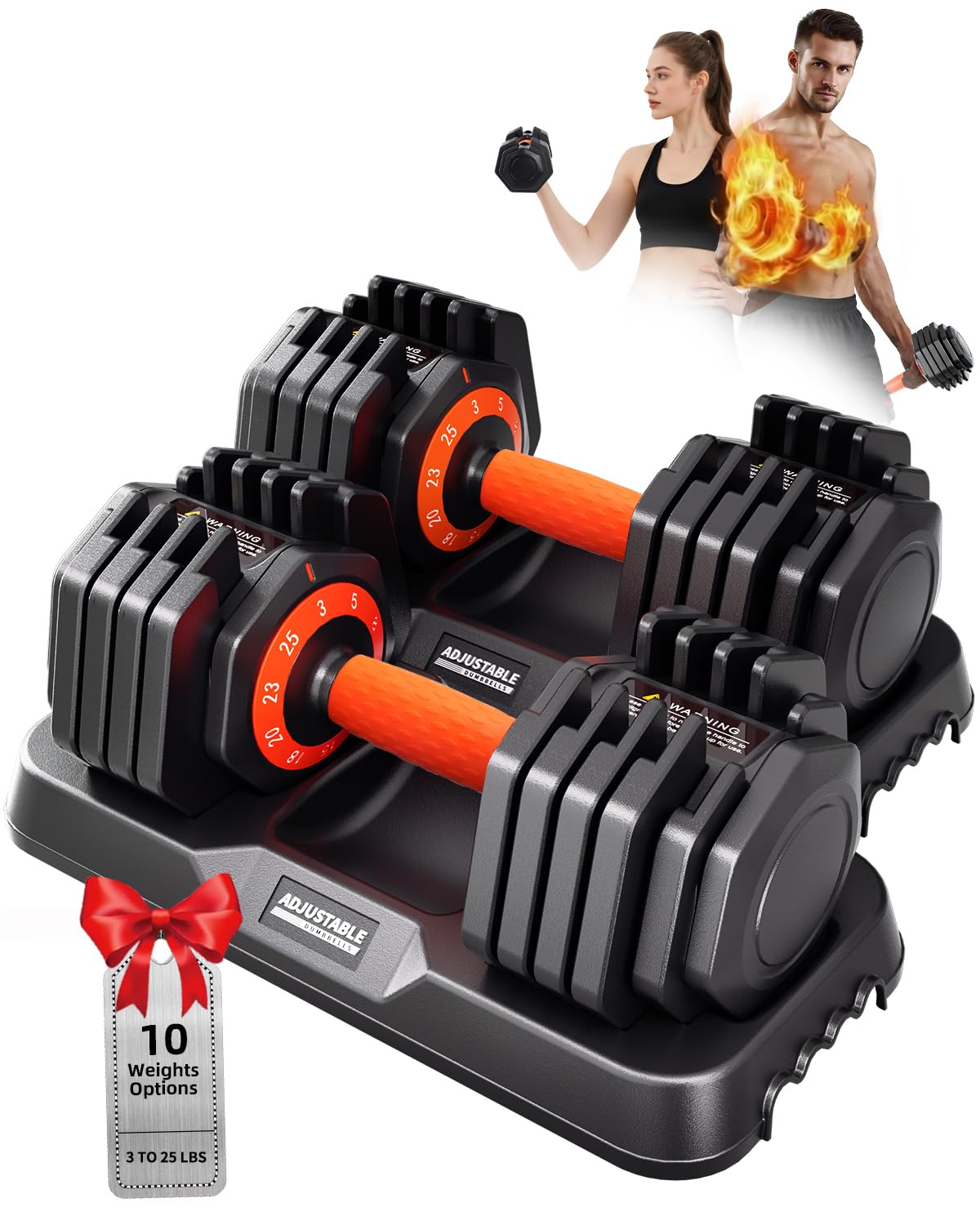 Adjustable Dumbbell Set 25lb/50lb P166073