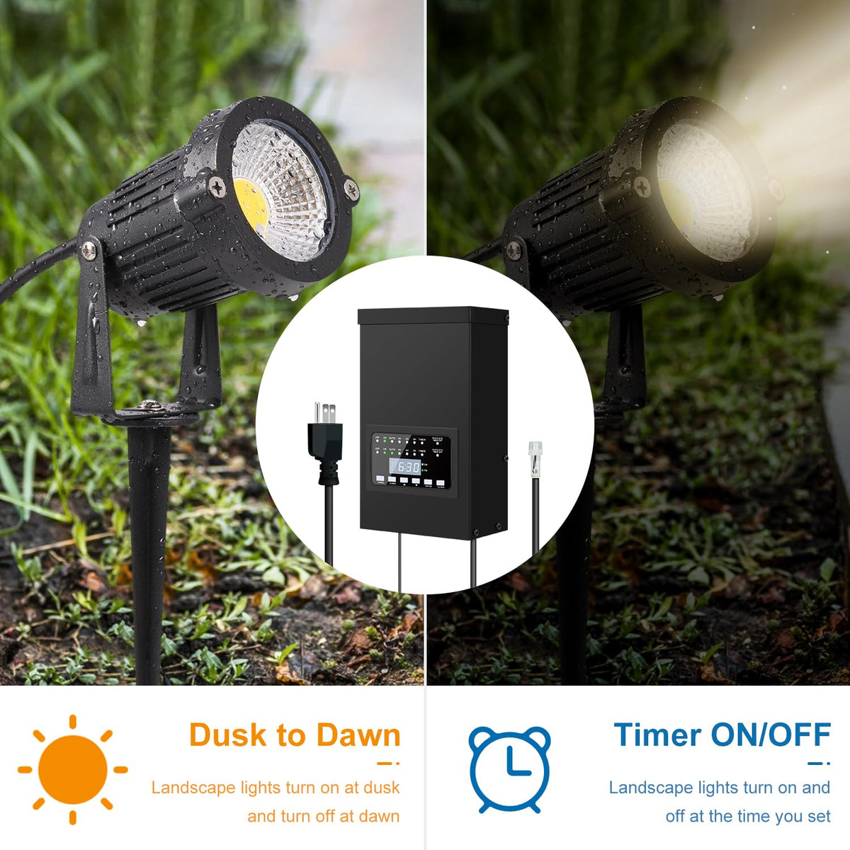 200W Low Voltage Landscape Lighting Transformer U306248